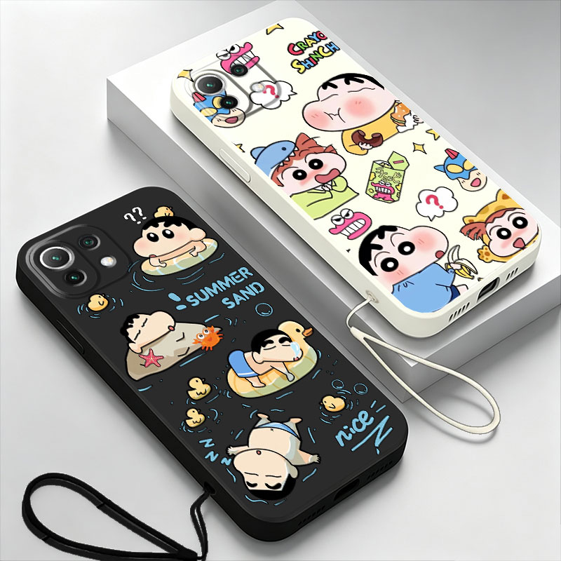 Lanyard Anime Logo - Coque de téléphone Cra-yons Shin-chans pour