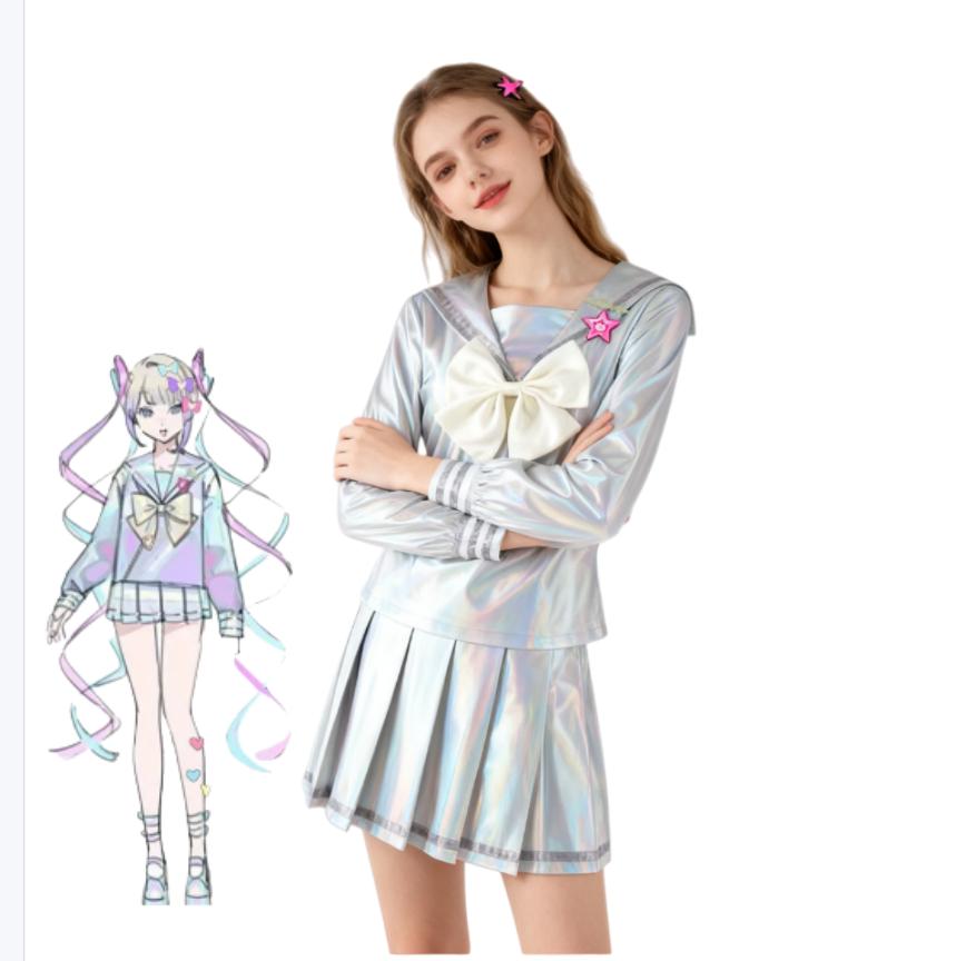 Cosplay Wig Colored - Costume de cosplay Needy Girl Overdose