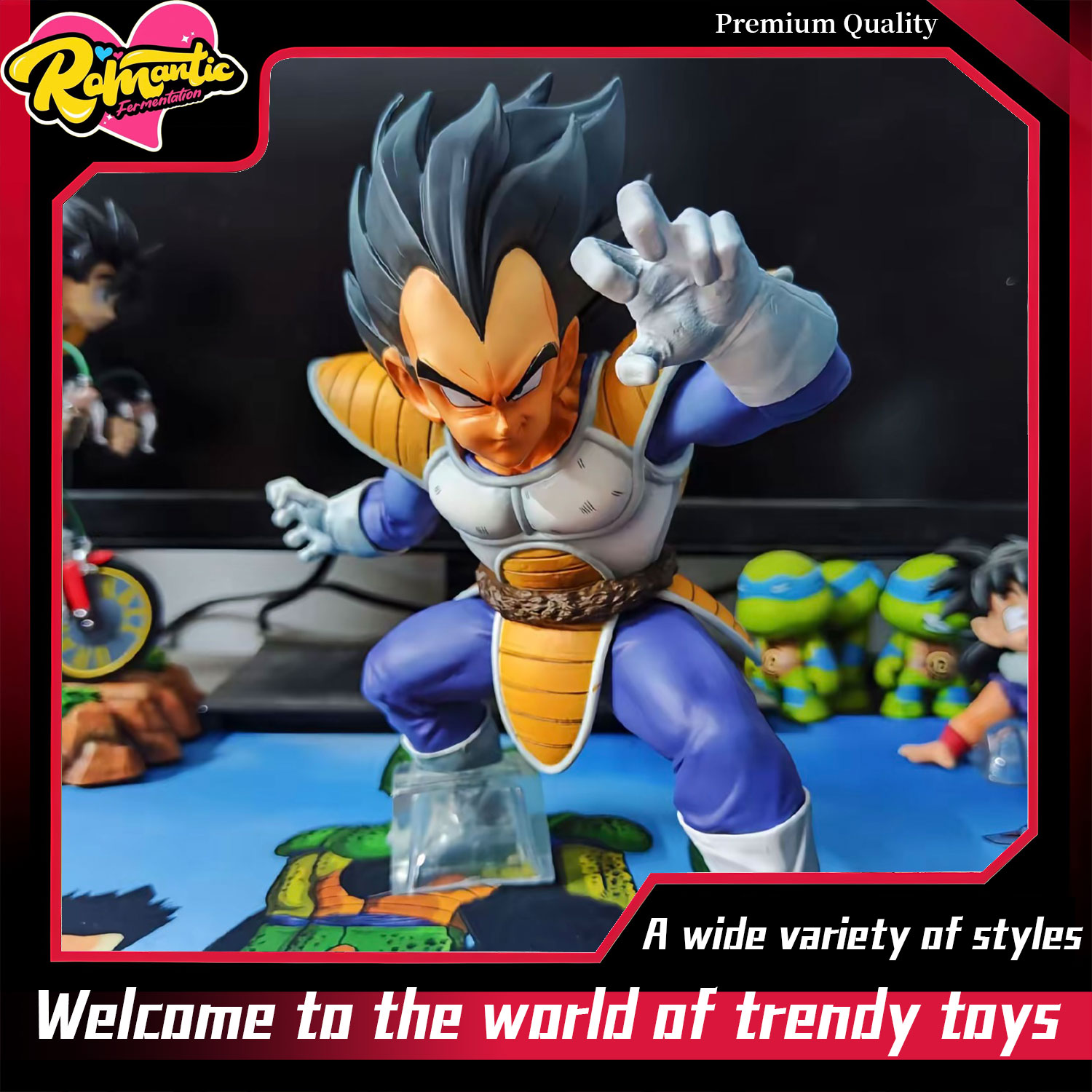 Popular Anime Merchandise - Figurine Vegeta Anime GK en position